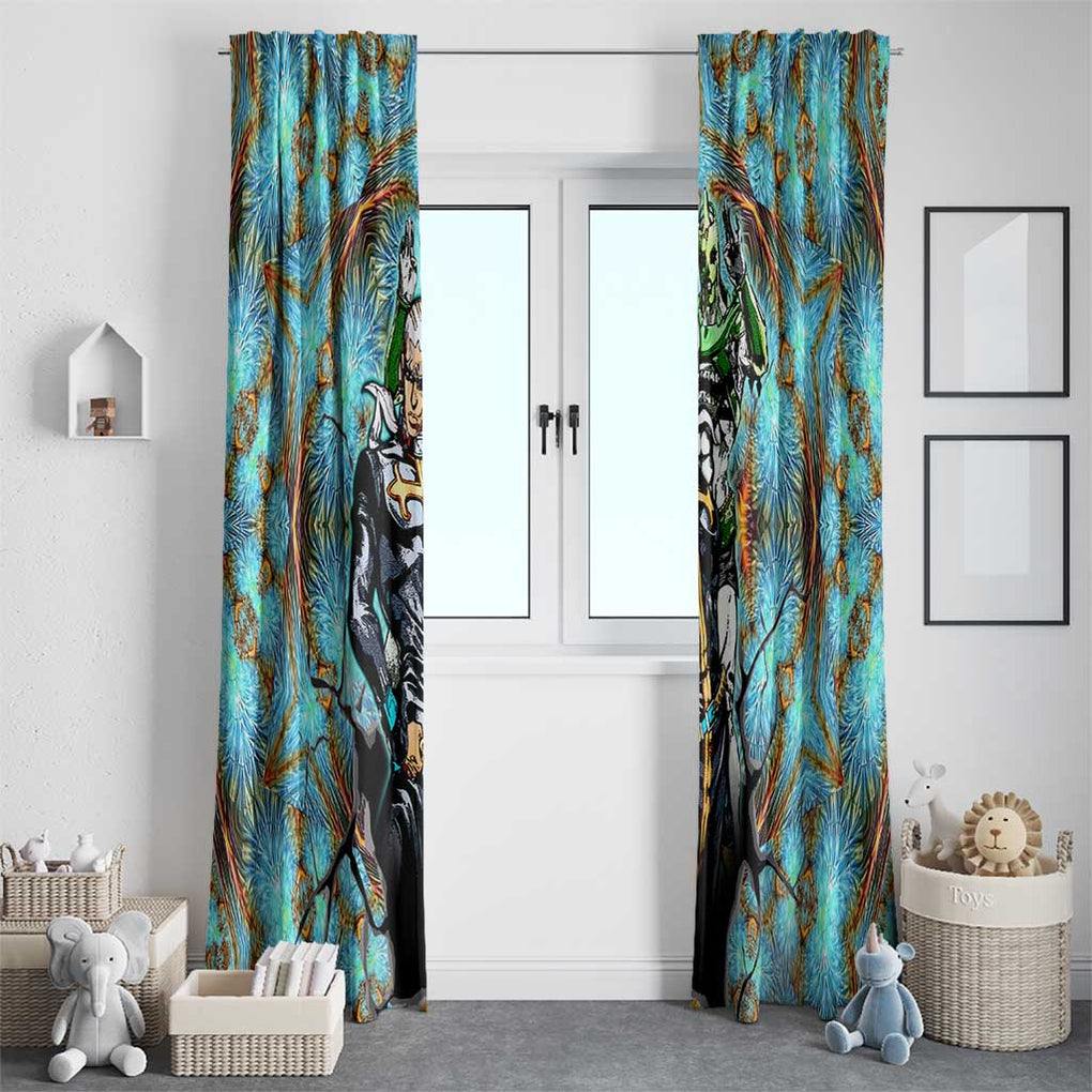 Trippy Enrico Pucci C-Moon Jojo’s Bizarre Adventure Window Curtain Trippy Style
