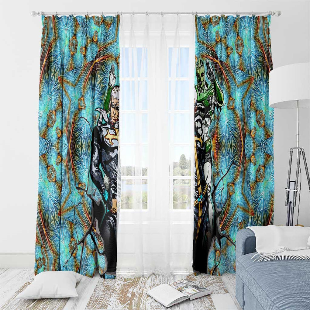 Trippy Enrico Pucci C-Moon Jojo’s Bizarre Adventure Window Curtain Trippy Style