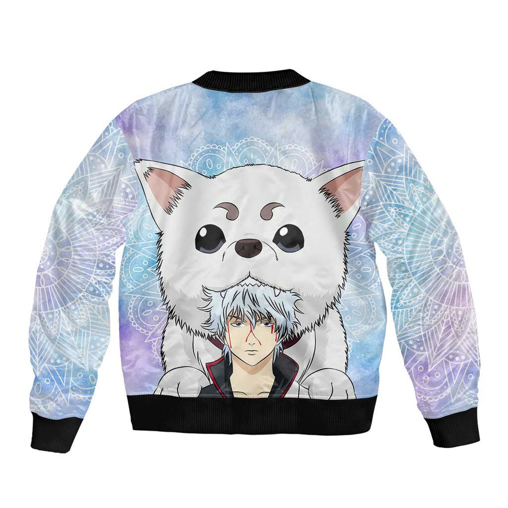 Gintoki and Sadaharu Gintama Bomber Jacket Mable Style