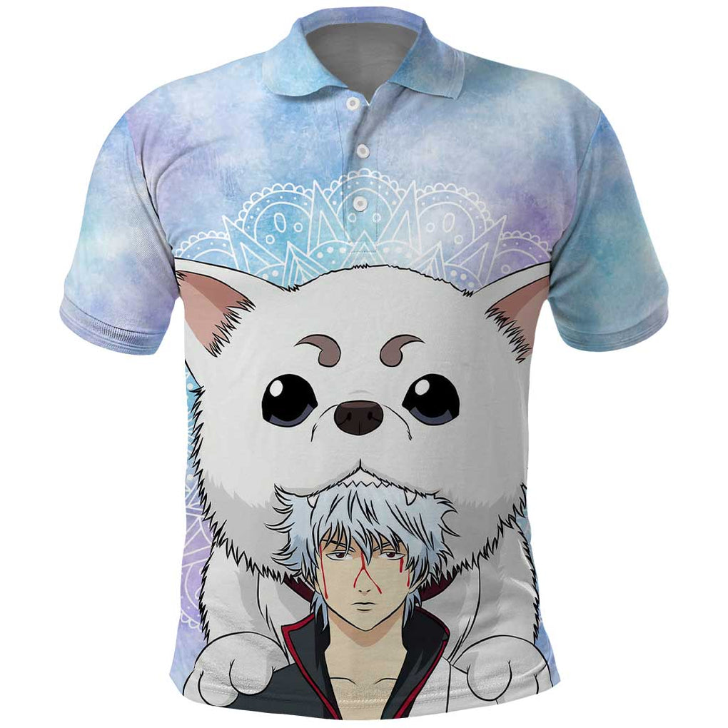 Gintoki and Sadaharu Gintama Polo Shirt Mable Style