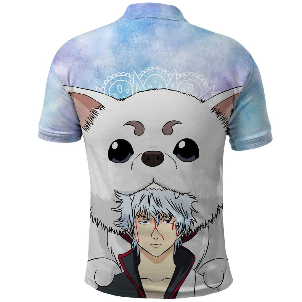 Gintoki and Sadaharu Gintama Polo Shirt Mable Style