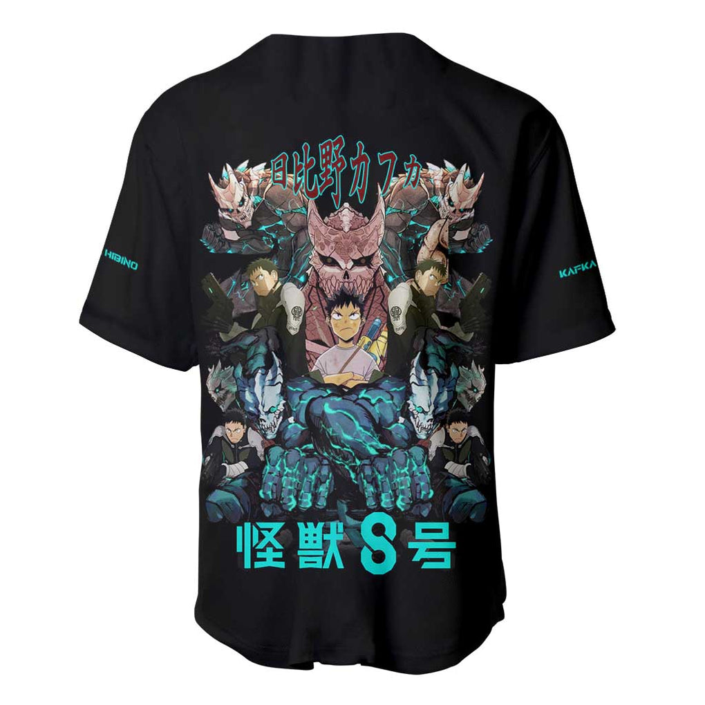 Hibino Kafka Kaiju No. 8 Baseball Jersey Anime Style