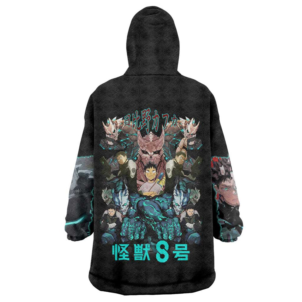 Hibino Kafka Kaiju No. 8 Wearable Blanket Hoodie Anime Style