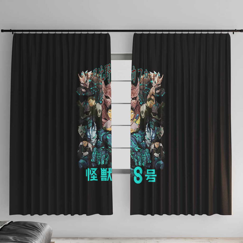 Hibino Kafka Kaiju No. 8 Window Curtain Anime Style