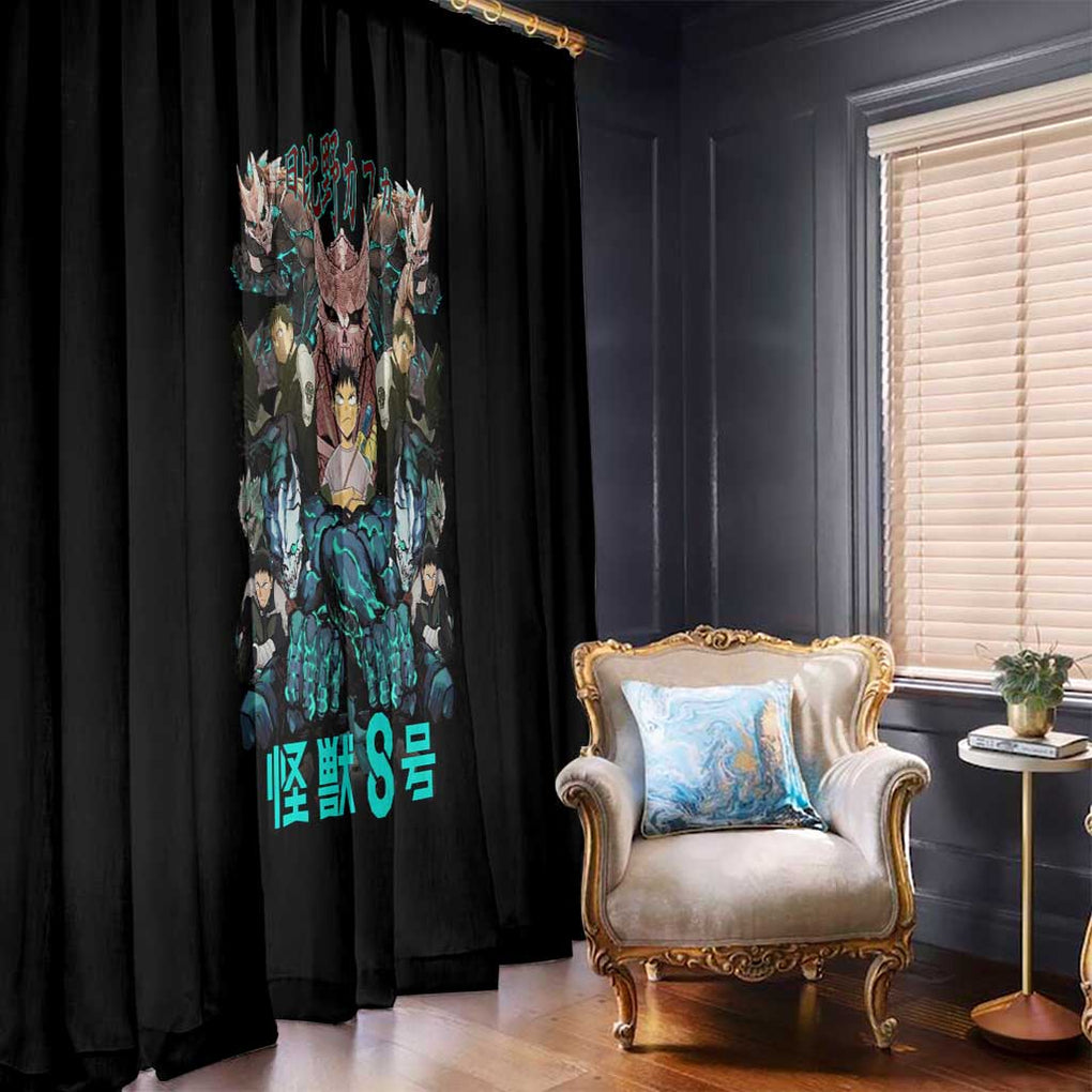 Hibino Kafka Kaiju No. 8 Window Curtain Anime Style