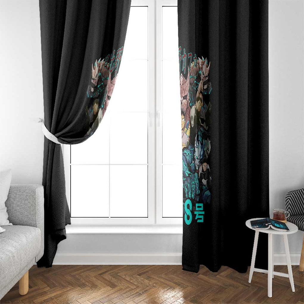 Hibino Kafka Kaiju No. 8 Window Curtain Anime Style