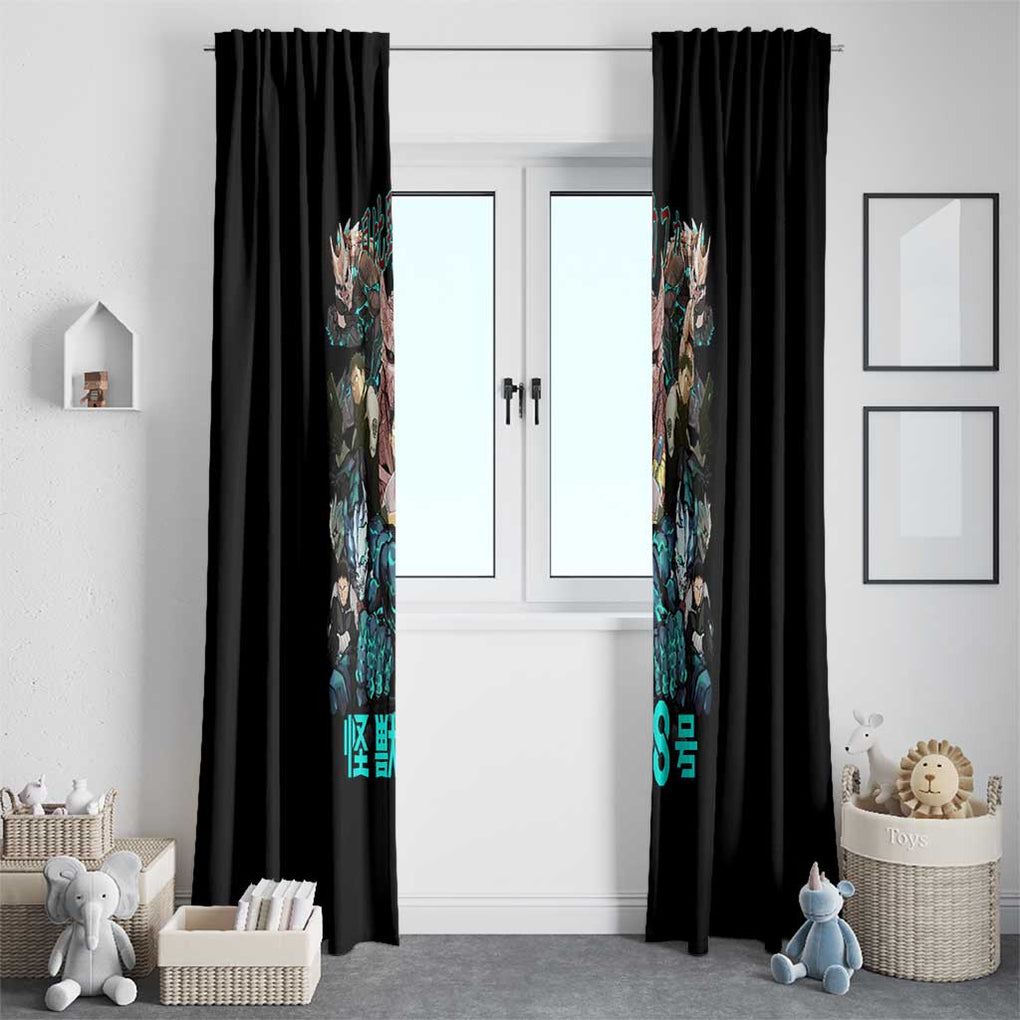 Hibino Kafka Kaiju No. 8 Window Curtain Anime Style
