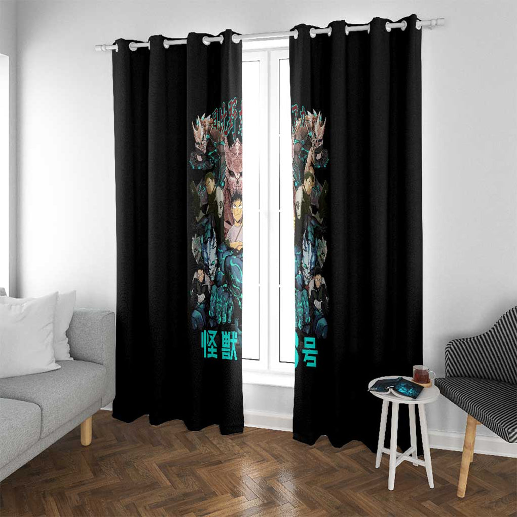Hibino Kafka Kaiju No. 8 Window Curtain Anime Style