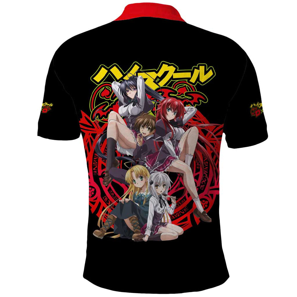 High School DXD Polo Shirt Anime Style