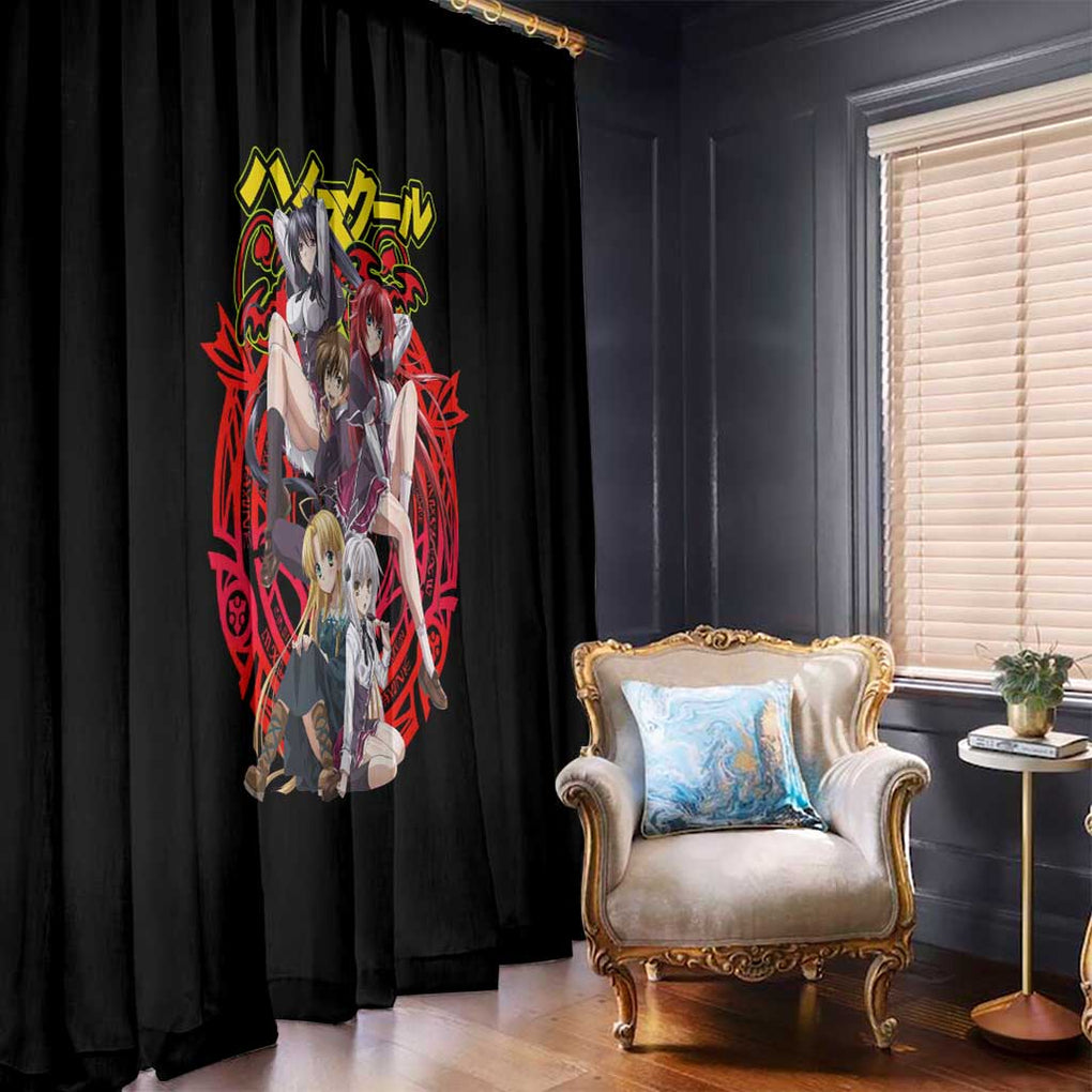 High School DXD Window Curtain Anime Style