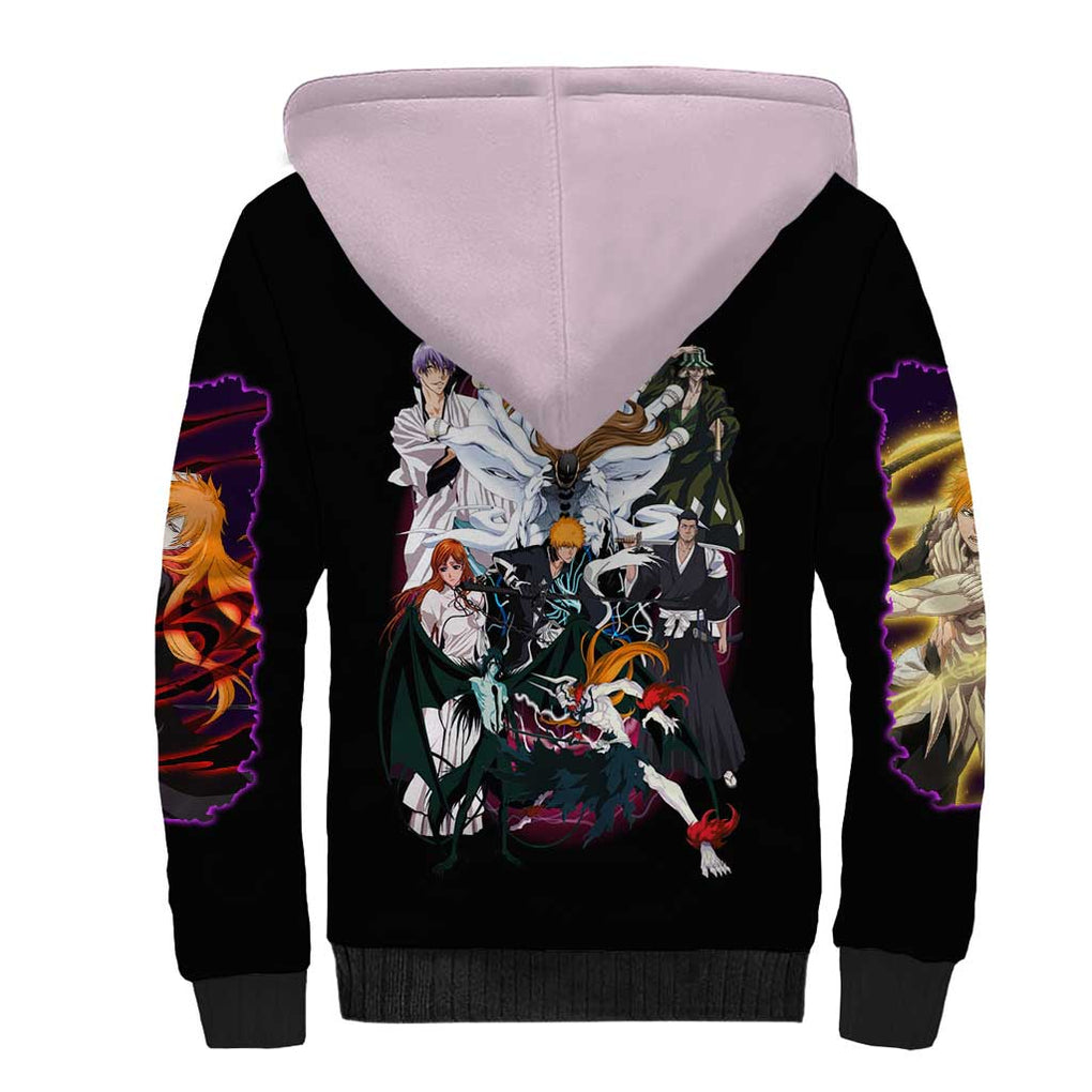 Arrancar Invasion Bleach Sherpa Hoodie Japan Anime Style
