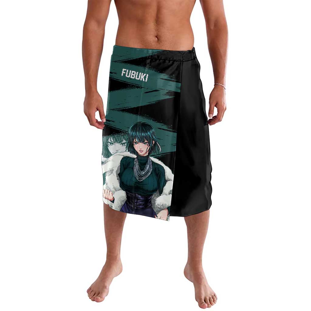 Fubuki One Punch Man Anime Teal and Black Theme Lavalava with Elegant Psychic Pose and Cool Urban Style - The Mazicc