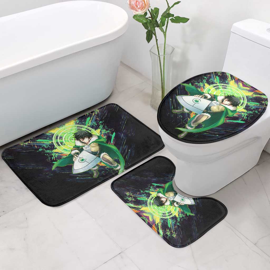 Naofumi The Rising of the Shield Hero Bathroom Set with Dynamic Combat Pose and Energy Circles - The Mazicc