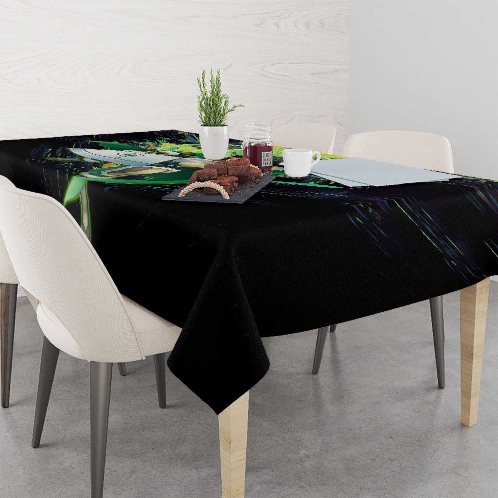 Naofumi The Rising of the Shield Hero Tablecloth with Dynamic Combat Pose and Energy Circles - The Mazicc