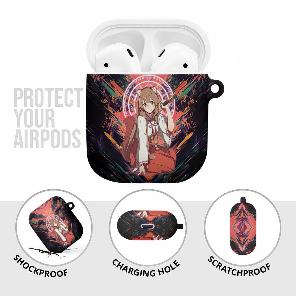 Raphtalia The Rising of the Shield Hero AirPods Case with Magical Circle Effects and Energetic Battle Pose - The Mazicc