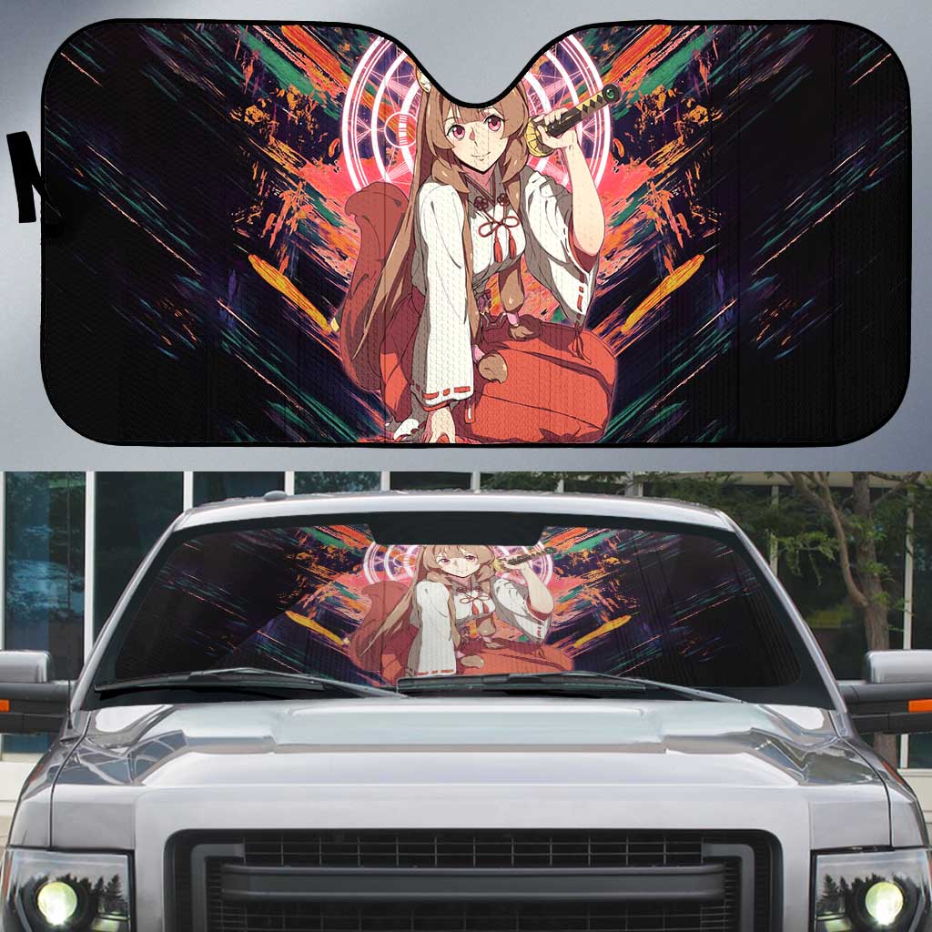 Raphtalia The Rising of the Shield Hero Auto Sun Shade with Magical Circle Effects and Energetic Battle Pose - The Mazicc