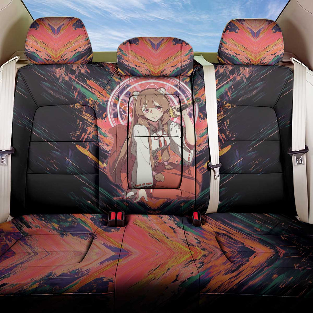 Raphtalia The Rising of the Shield Hero Back Car Seat Cover with Magical Circle Effects and Energetic Battle Pose - The Mazicc