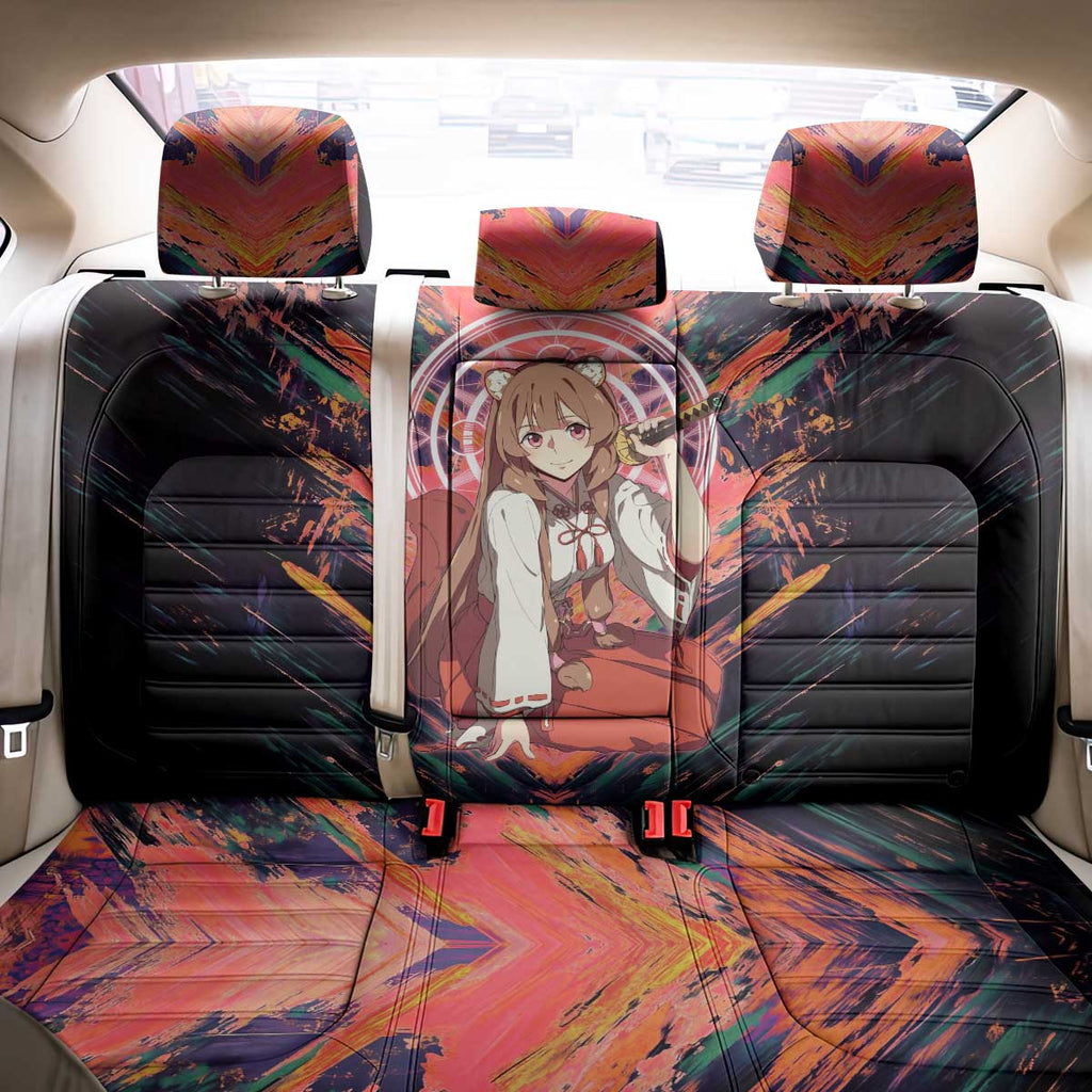 Raphtalia The Rising of the Shield Hero Back Car Seat Cover with Magical Circle Effects and Energetic Battle Pose - The Mazicc