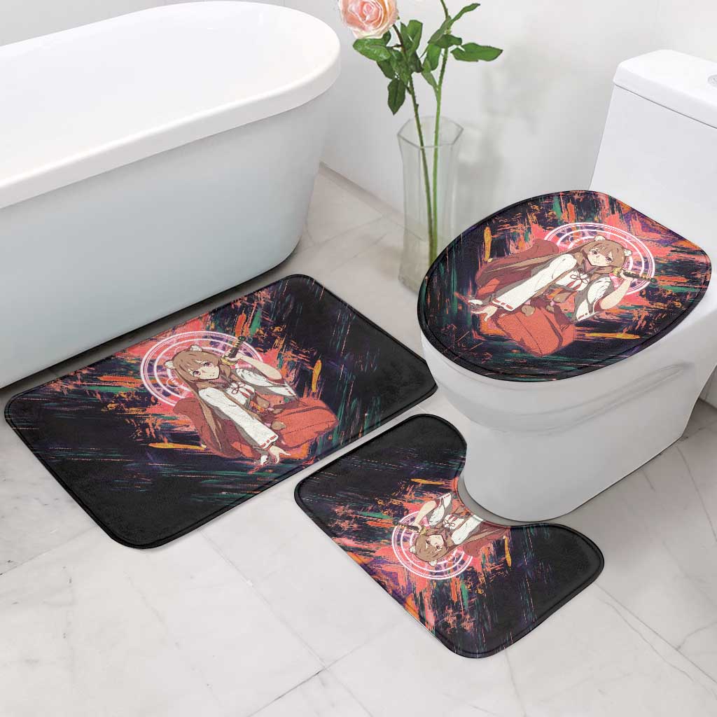 Raphtalia The Rising of the Shield Hero Bathroom Set with Magical Circle Effects and Energetic Battle Pose - The Mazicc
