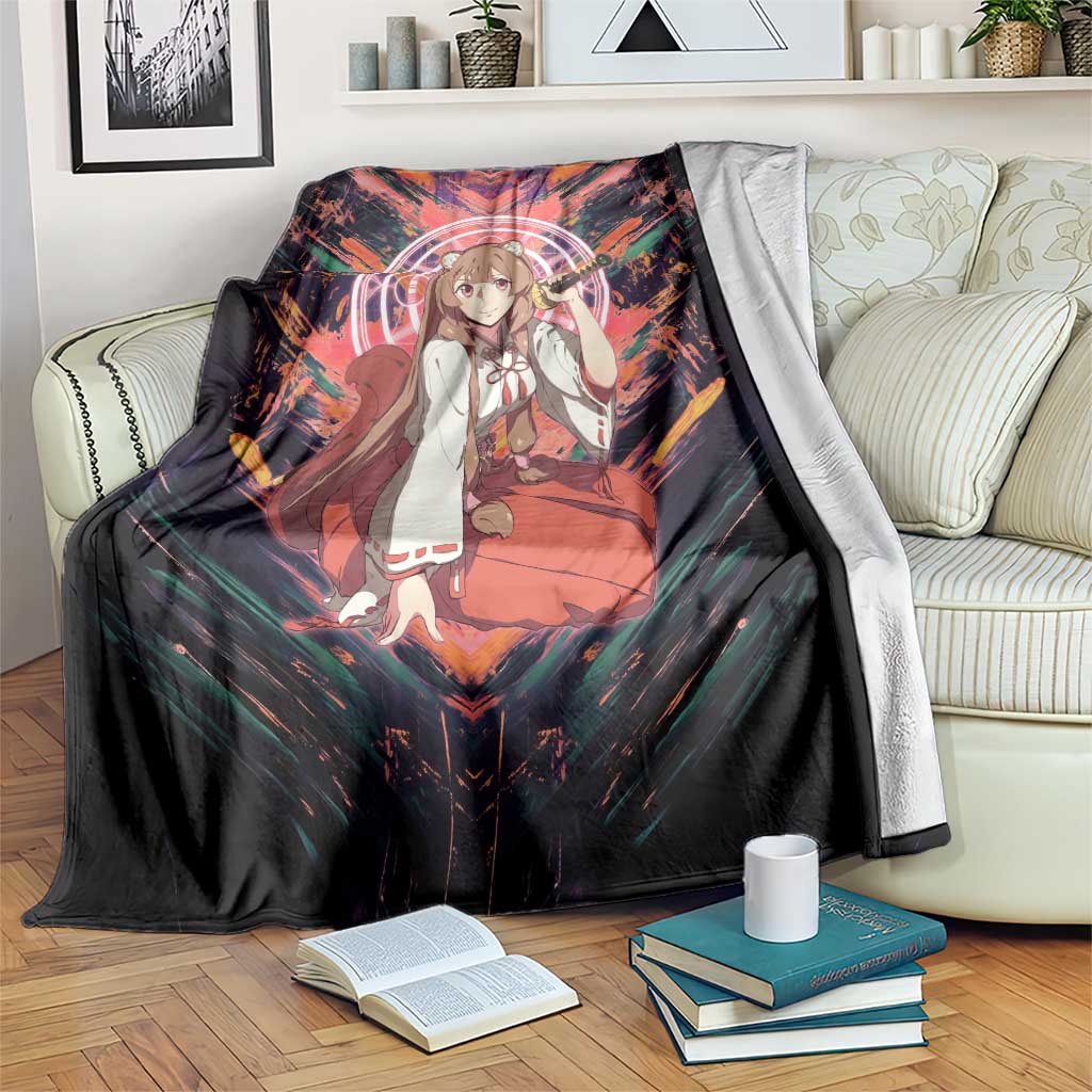 Raphtalia The Rising of the Shield Hero Blanket with Magical Circle Effects and Energetic Battle Pose - The Mazicc