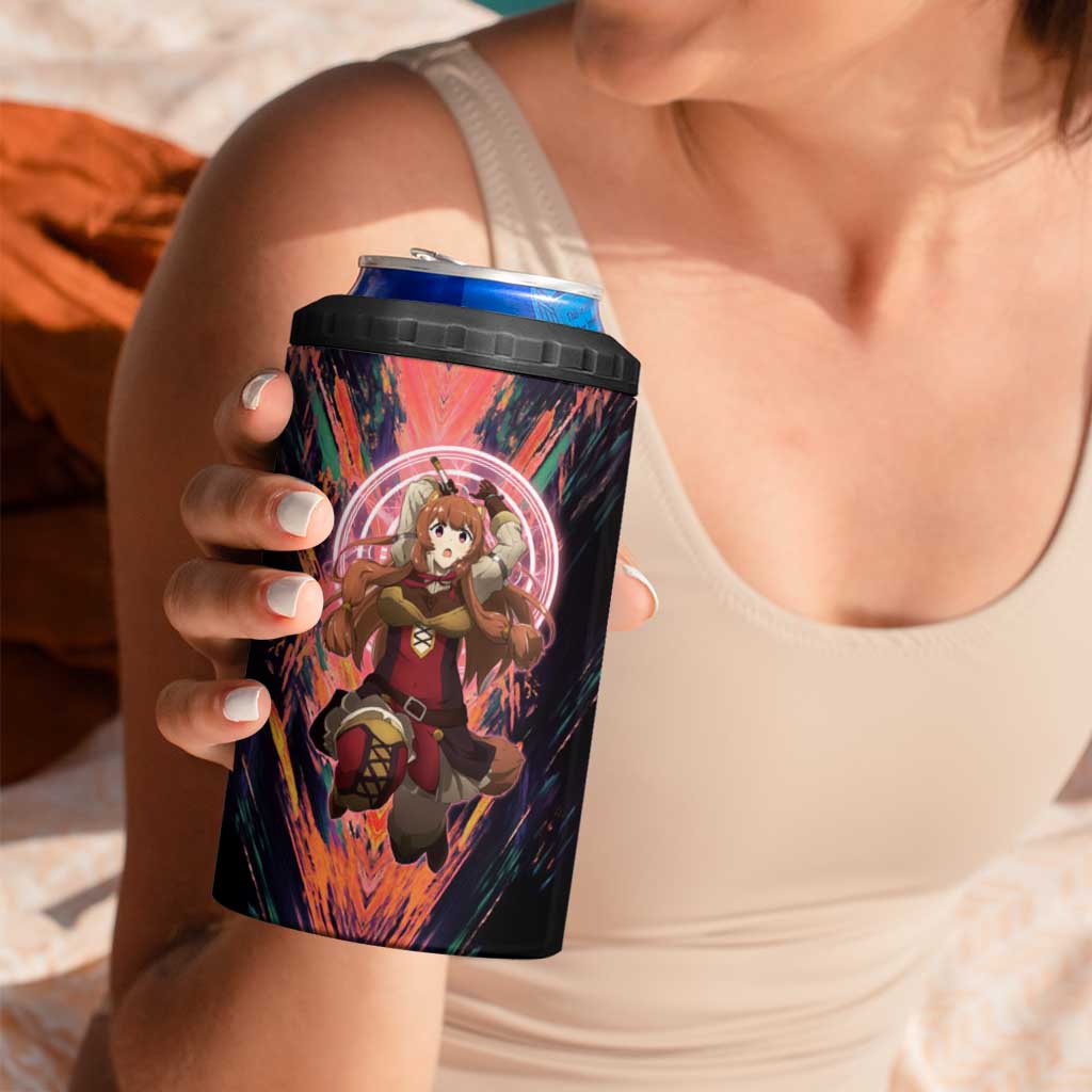 Raphtalia The Rising of the Shield Hero 4 in 1 Can Cooler Tumbler with Magical Circle Effects and Energetic Battle Pose - The Mazicc
