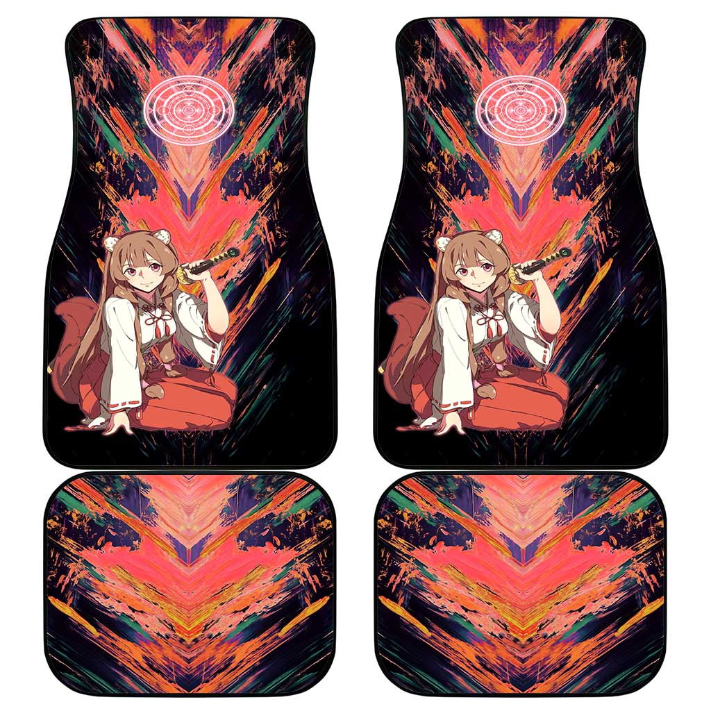 Raphtalia The Rising of the Shield Hero Car Mats with Magical Circle Effects and Energetic Battle Pose - The Mazicc