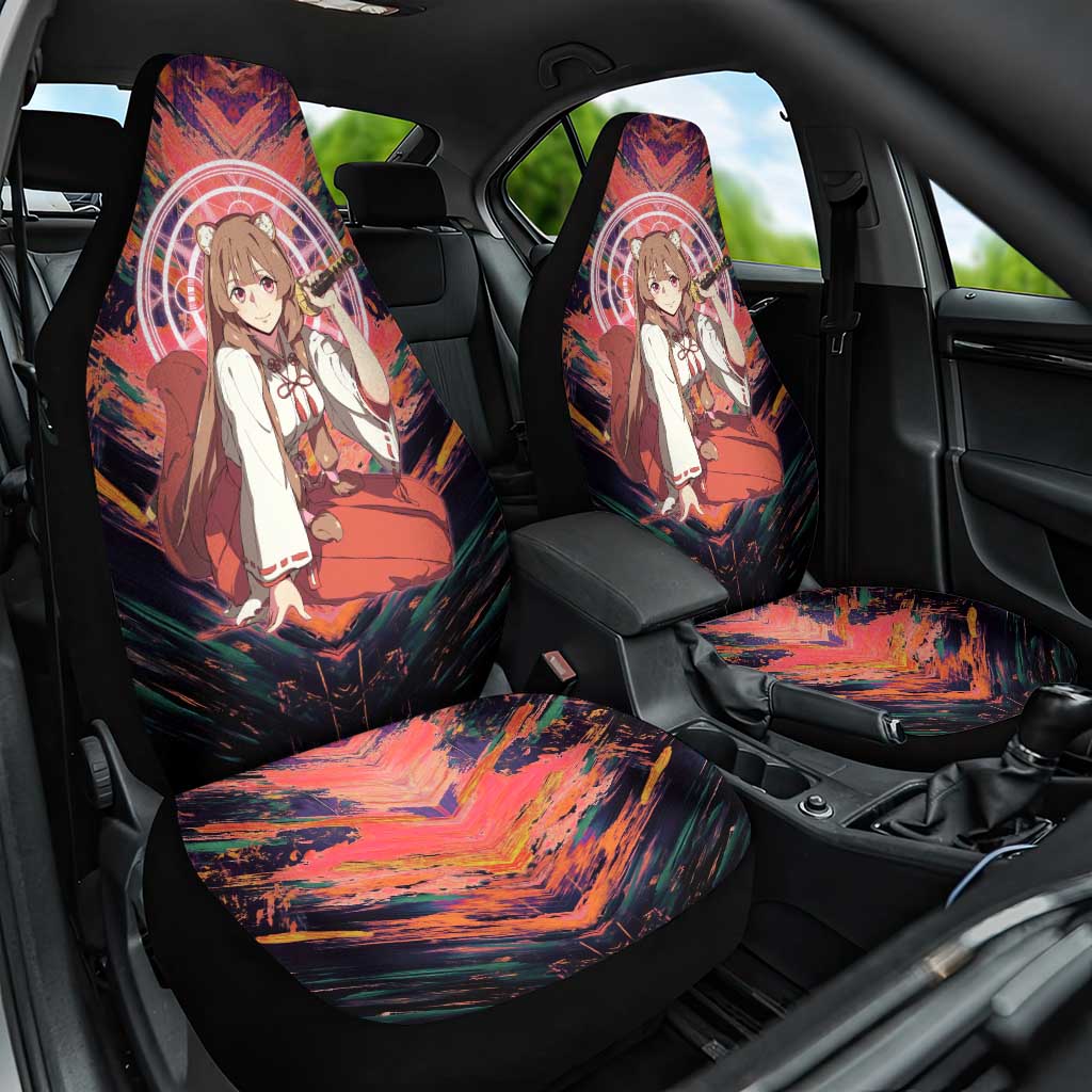 Raphtalia The Rising of the Shield Hero Car Seat Cover with Magical Circle Effects and Energetic Battle Pose - The Mazicc