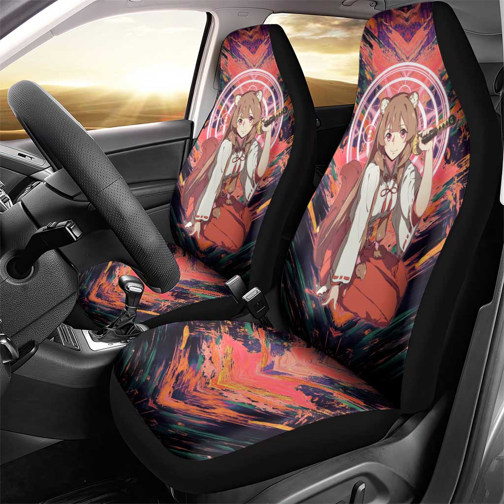 Raphtalia The Rising of the Shield Hero Car Seat Cover with Magical Circle Effects and Energetic Battle Pose - The Mazicc