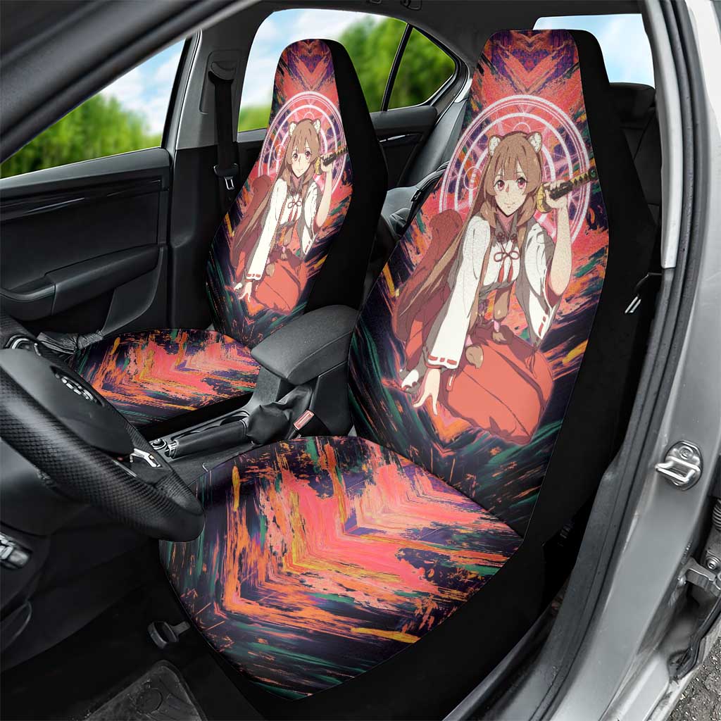 Raphtalia The Rising of the Shield Hero Car Seat Cover with Magical Circle Effects and Energetic Battle Pose - The Mazicc