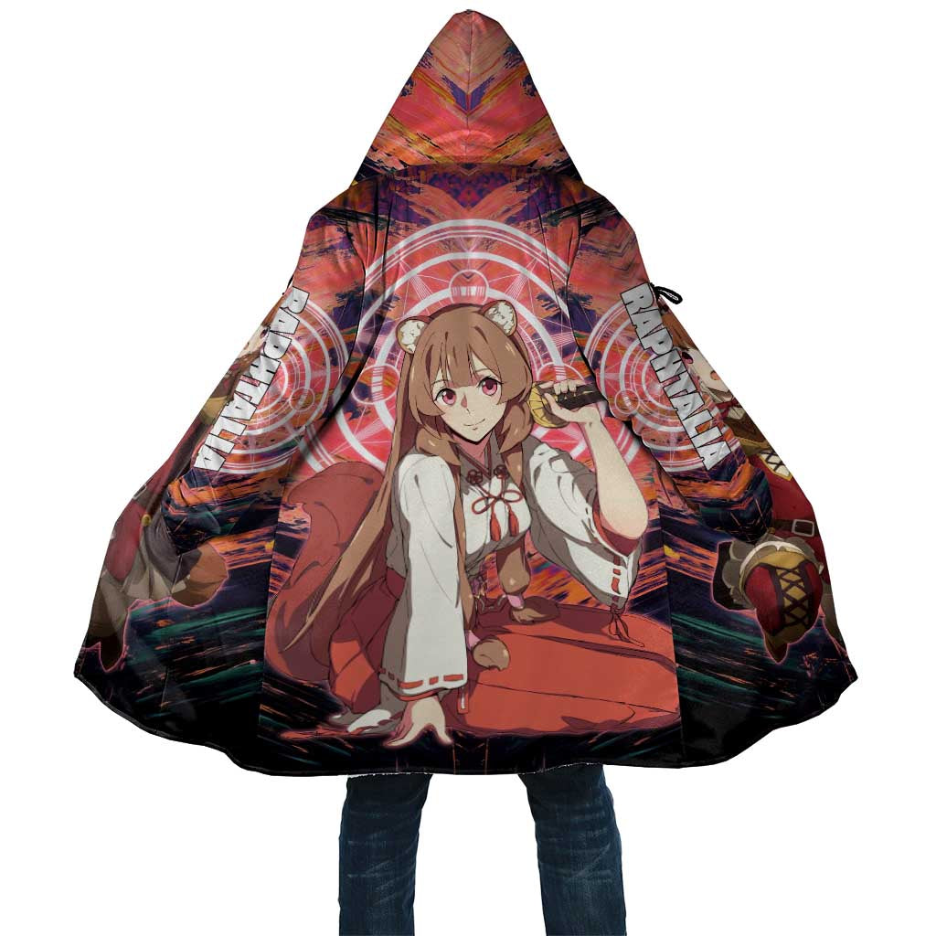 Raphtalia The Rising of the Shield Hero Cloak with Magical Circle Effects and Energetic Battle Pose - The Mazicc