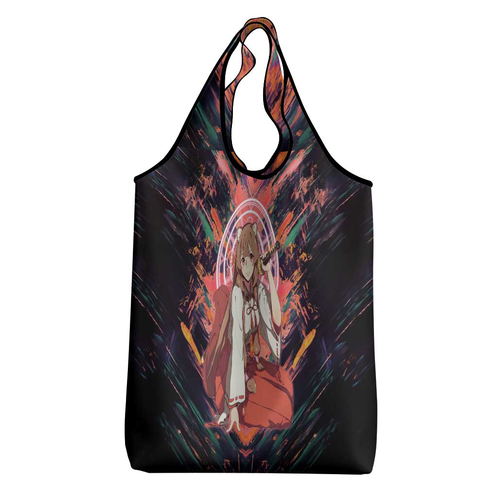 Raphtalia The Rising of the Shield Hero Grocery Bag with Magical Circle Effects and Energetic Battle Pose - The Mazicc
