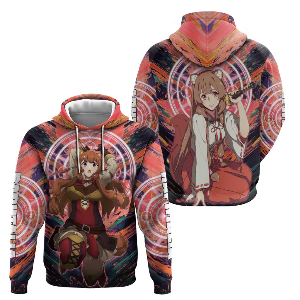 Raphtalia The Rising of the Shield Hero Hoodie with Magical Circle Effects and Energetic Battle Pose - The Mazicc