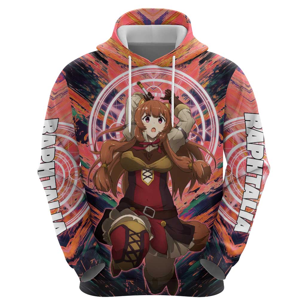 Raphtalia The Rising of the Shield Hero Hoodie with Magical Circle Effects and Energetic Battle Pose - The Mazicc