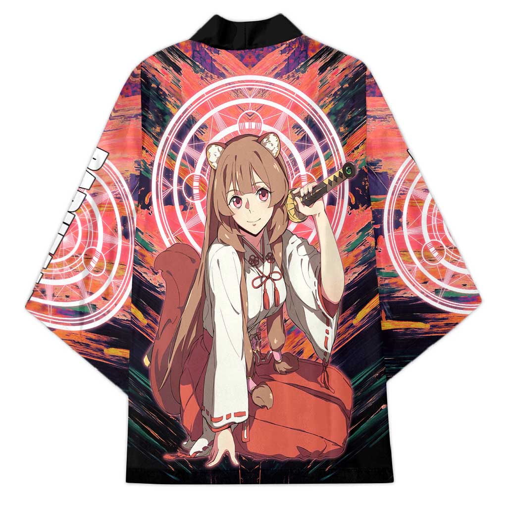 Raphtalia The Rising of the Shield Hero Kimono with Magical Circle Effects and Energetic Battle Pose - The Mazicc