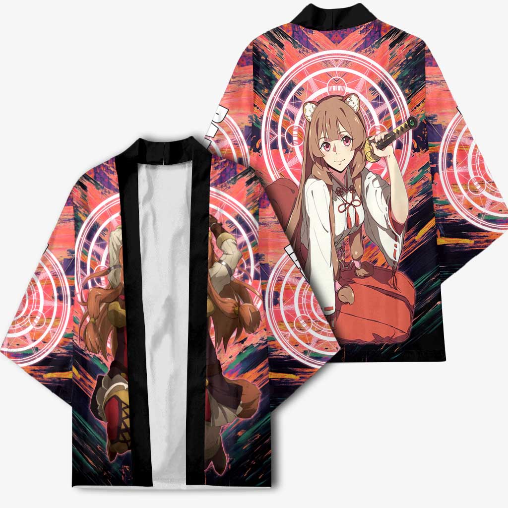 Raphtalia The Rising of the Shield Hero Kimono with Magical Circle Effects and Energetic Battle Pose - The Mazicc