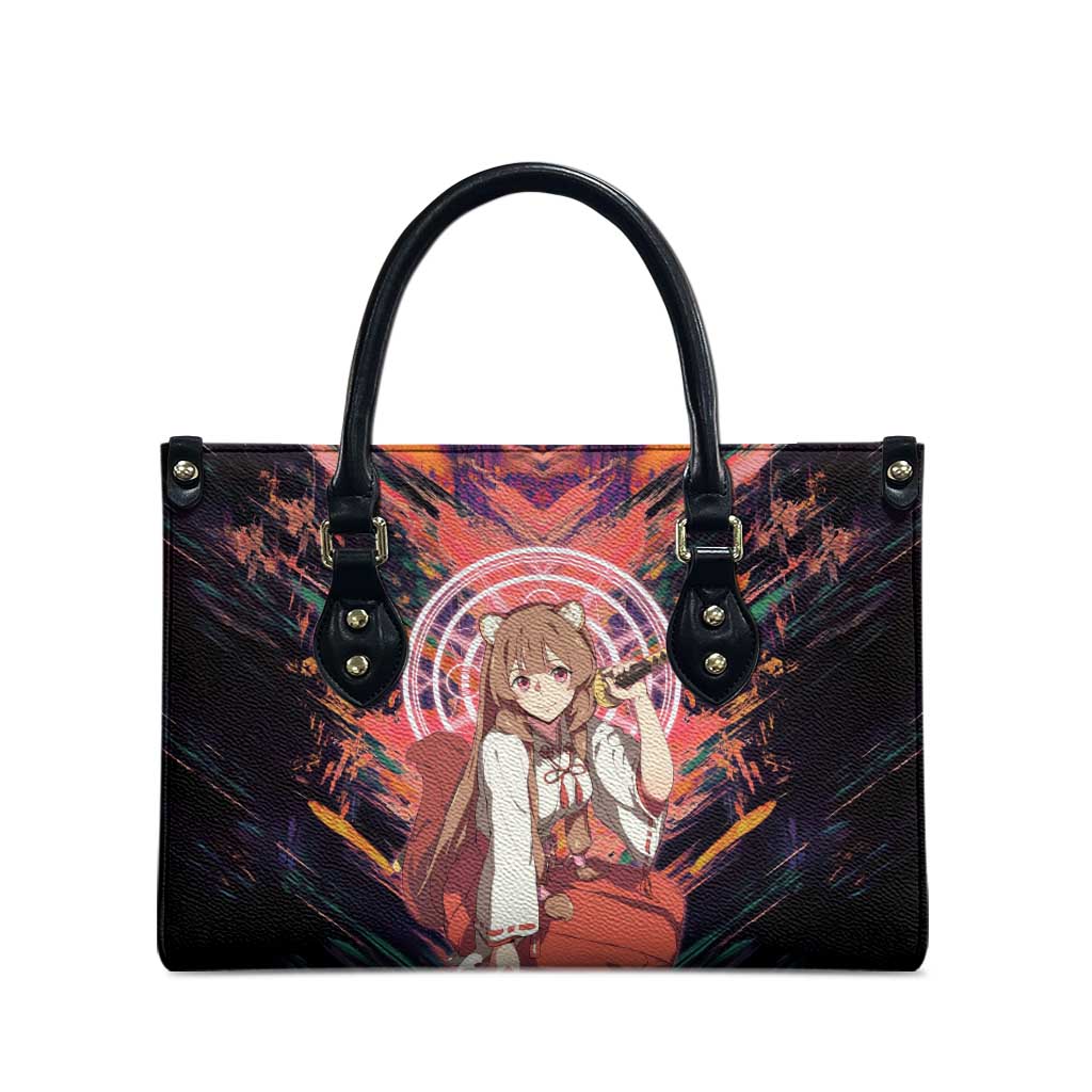 Raphtalia The Rising of the Shield Hero Leather Bag with Magical Circle Effects and Energetic Battle Pose - The Mazicc