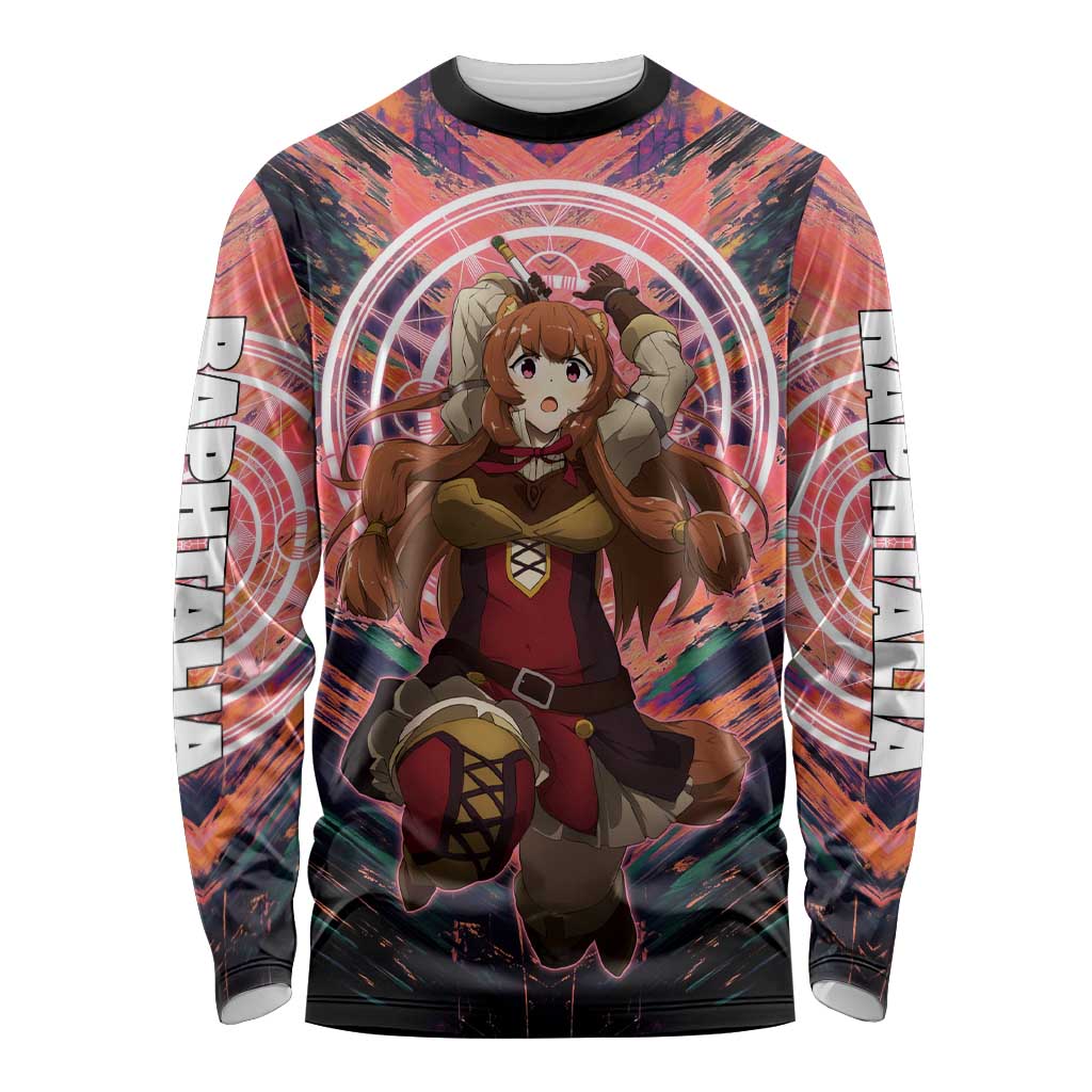 Raphtalia The Rising of the Shield Hero Long Sleeve Shirt with Magical Circle Effects and Energetic Battle Pose - The Mazicc
