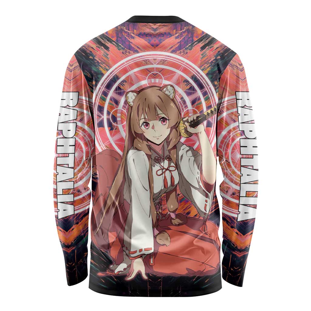 Raphtalia The Rising of the Shield Hero Long Sleeve Shirt with Magical Circle Effects and Energetic Battle Pose - The Mazicc