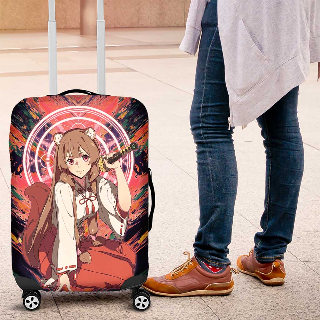 Raphtalia The Rising of the Shield Hero Luggage Cover with Magical Circle Effects and Energetic Battle Pose - The Mazicc