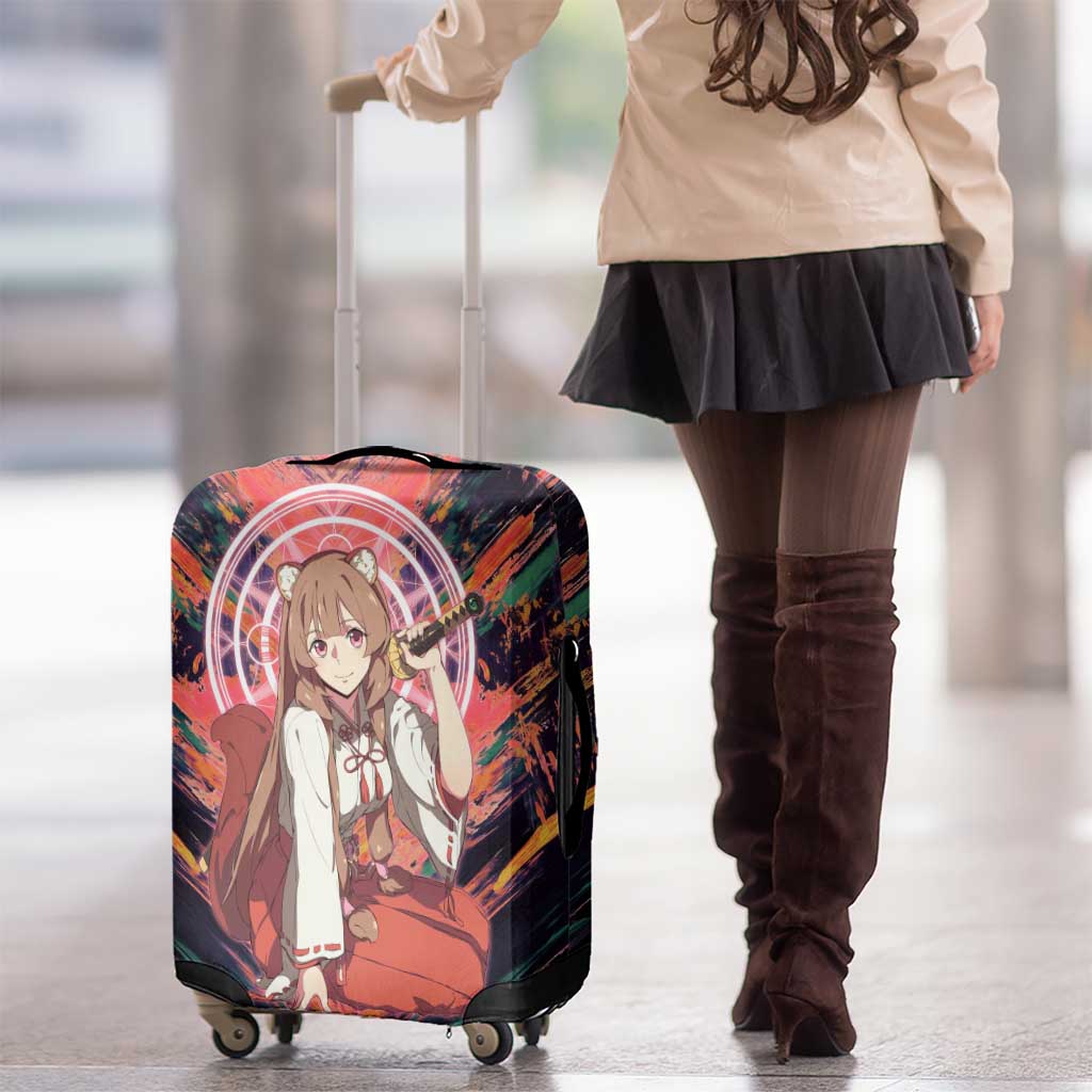 Raphtalia The Rising of the Shield Hero Luggage Cover with Magical Circle Effects and Energetic Battle Pose - The Mazicc