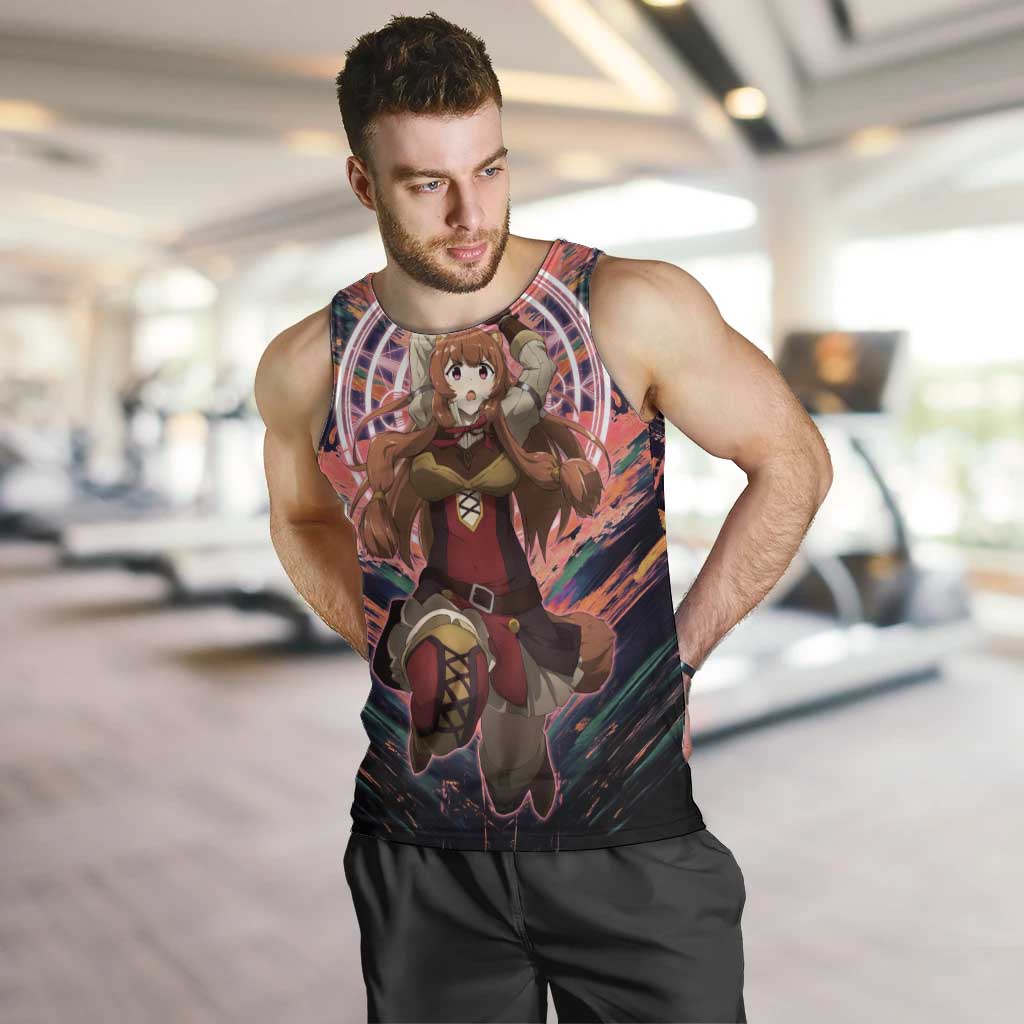 Raphtalia The Rising of the Shield Hero Men Tank Top with Magical Circle Effects and Energetic Battle Pose - The Mazicc