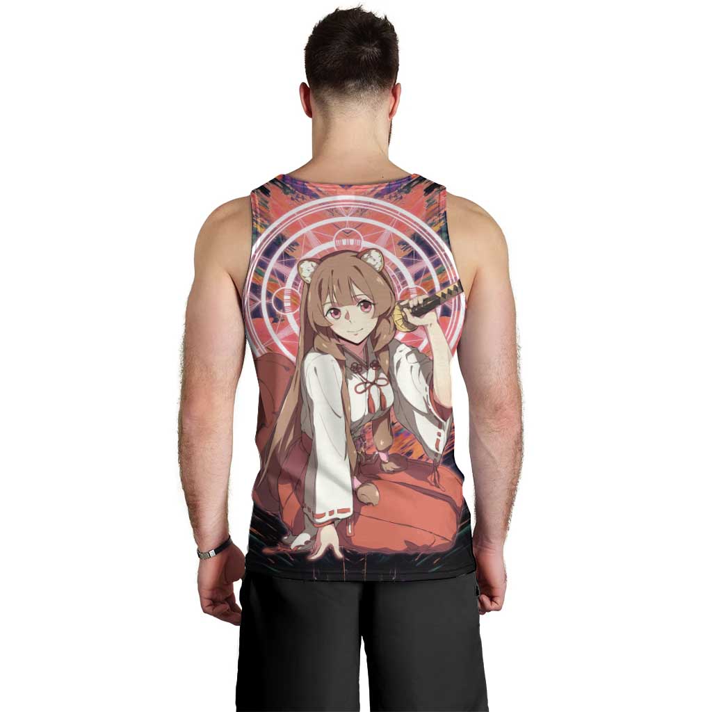 Raphtalia The Rising of the Shield Hero Men Tank Top with Magical Circle Effects and Energetic Battle Pose - The Mazicc