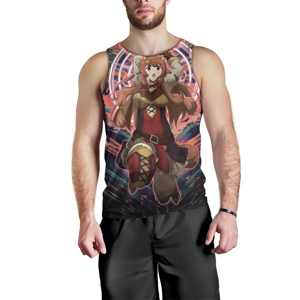 Raphtalia The Rising of the Shield Hero Men Tank Top with Magical Circle Effects and Energetic Battle Pose - The Mazicc
