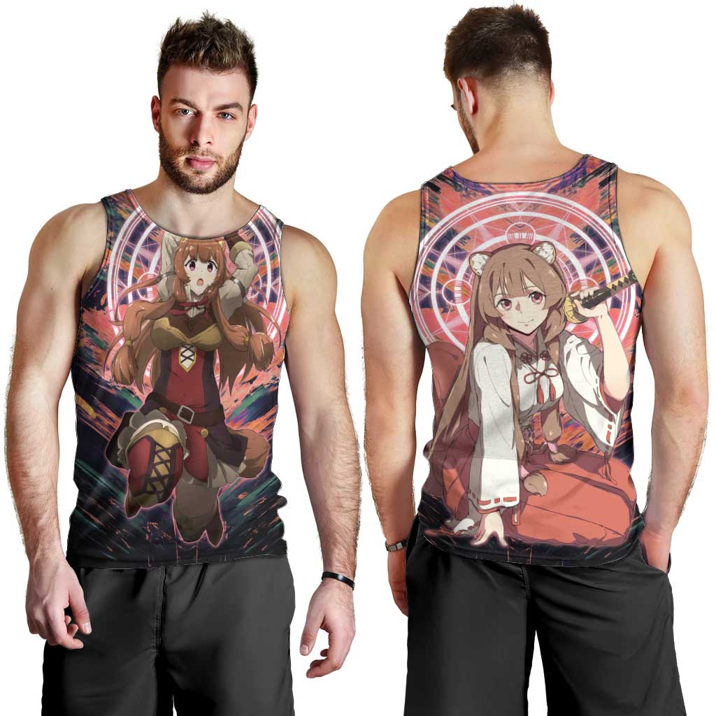 Raphtalia The Rising of the Shield Hero Men Tank Top with Magical Circle Effects and Energetic Battle Pose - The Mazicc