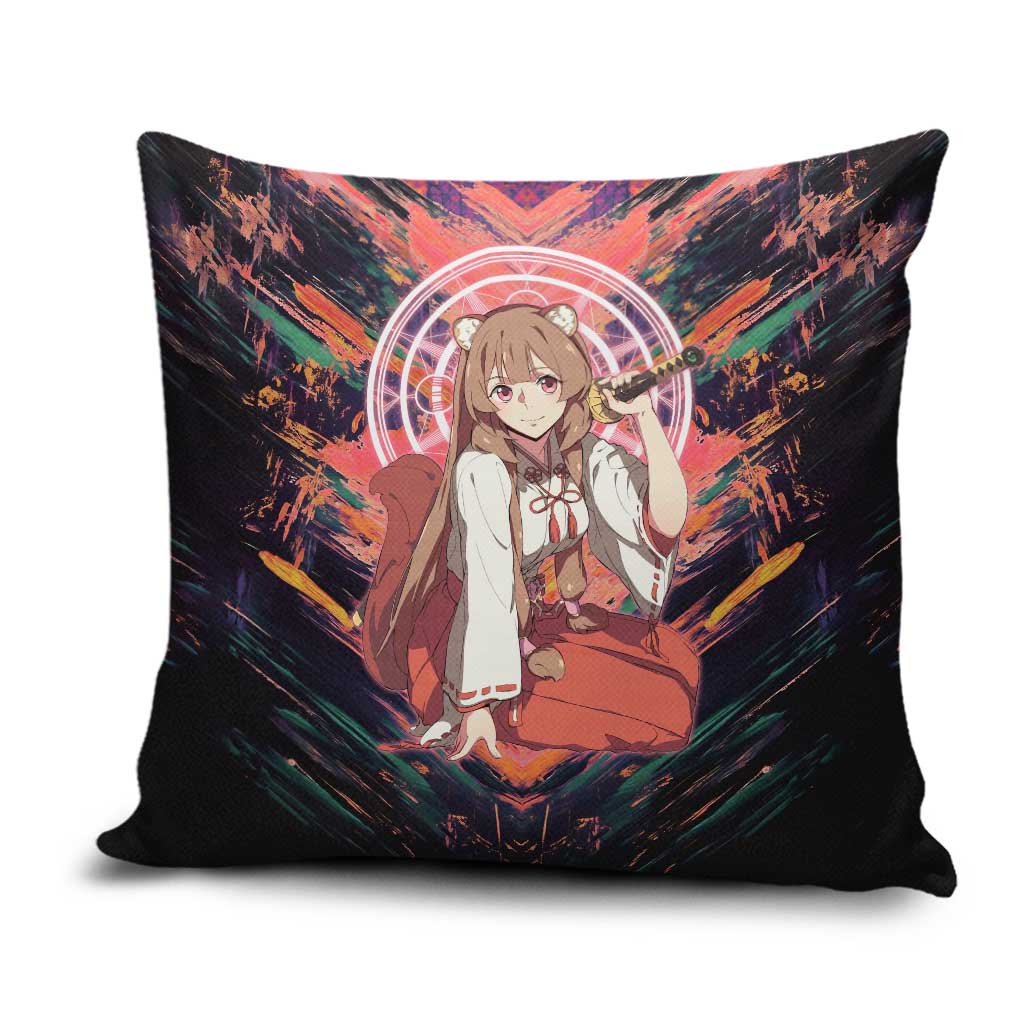Raphtalia The Rising of the Shield Hero Pillow Cover with Magical Circle Effects and Energetic Battle Pose - The Mazicc