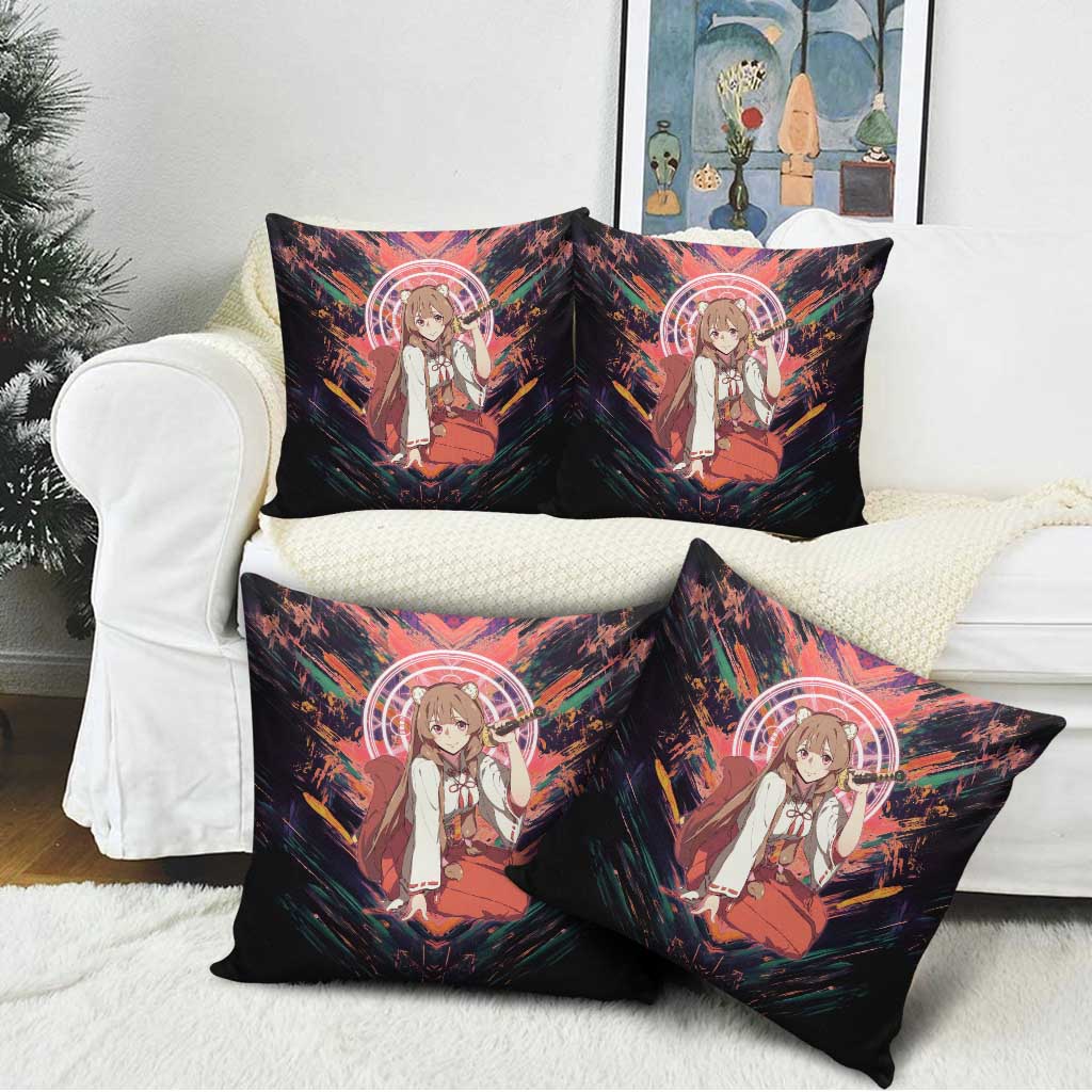 Raphtalia The Rising of the Shield Hero Pillow Cover with Magical Circle Effects and Energetic Battle Pose - The Mazicc