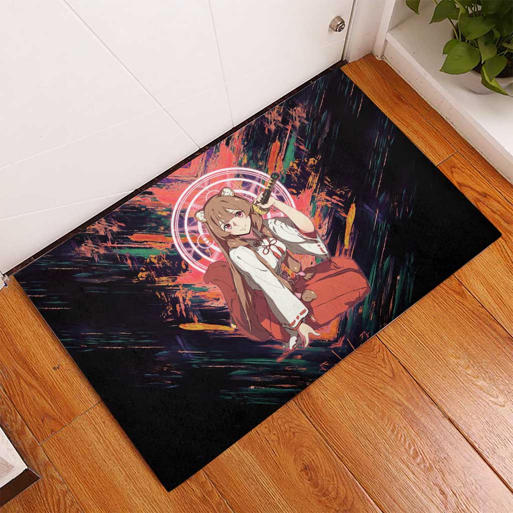 Raphtalia The Rising of the Shield Hero Rubber Doormat with Magical Circle Effects and Energetic Battle Pose - The Mazicc