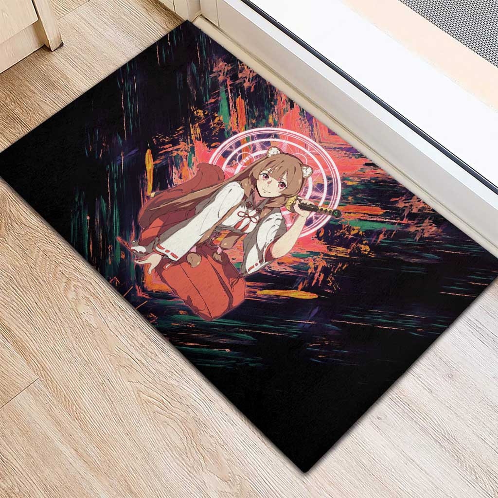 Raphtalia The Rising of the Shield Hero Rubber Doormat with Magical Circle Effects and Energetic Battle Pose - The Mazicc