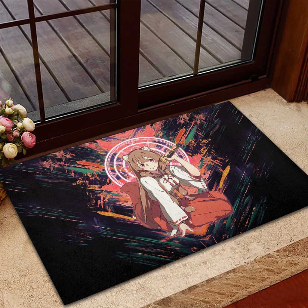 Raphtalia The Rising of the Shield Hero Rubber Doormat with Magical Circle Effects and Energetic Battle Pose - The Mazicc