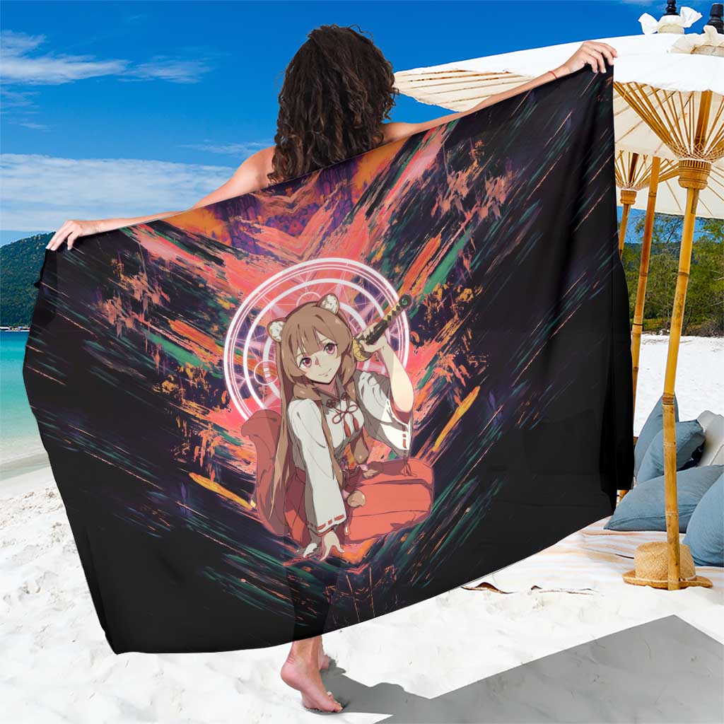 Raphtalia The Rising of the Shield Hero Sarong with Magical Circle Effects and Energetic Battle Pose - The Mazicc